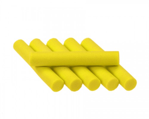 Foam Cylinders, Yellow, 7 mm